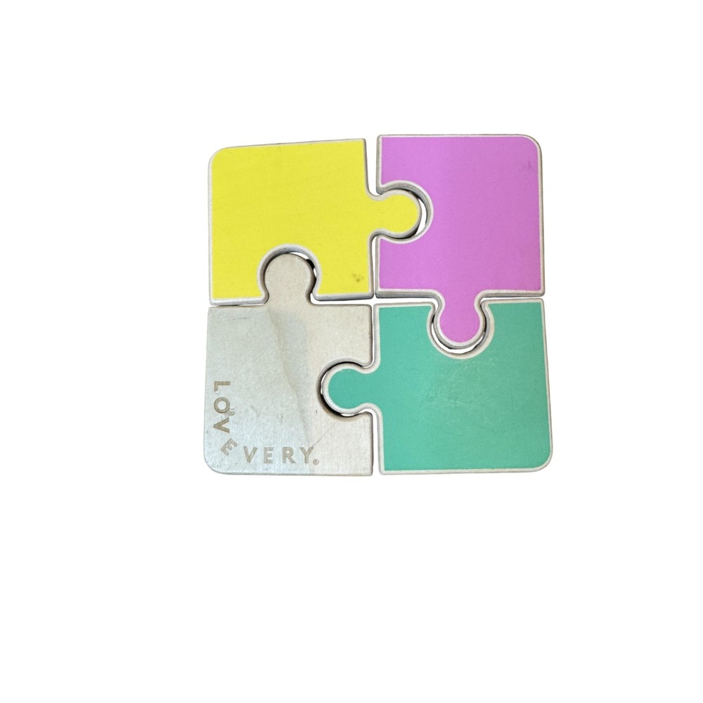 Lovevery Wooden 4-Piece Reversible Puzzle Board Montessori Toddler Toy Colorful